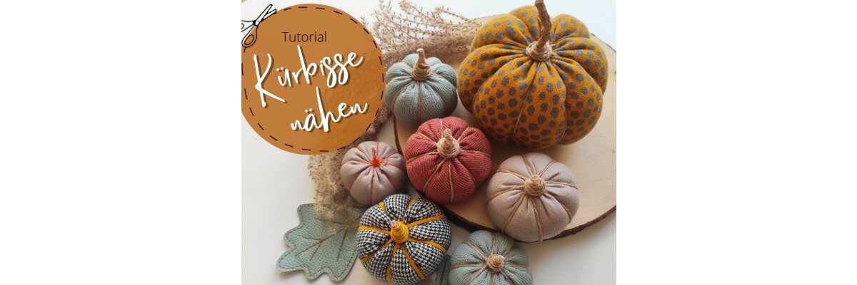 Tutorial: Herbstliche Kürbisse nähen - 