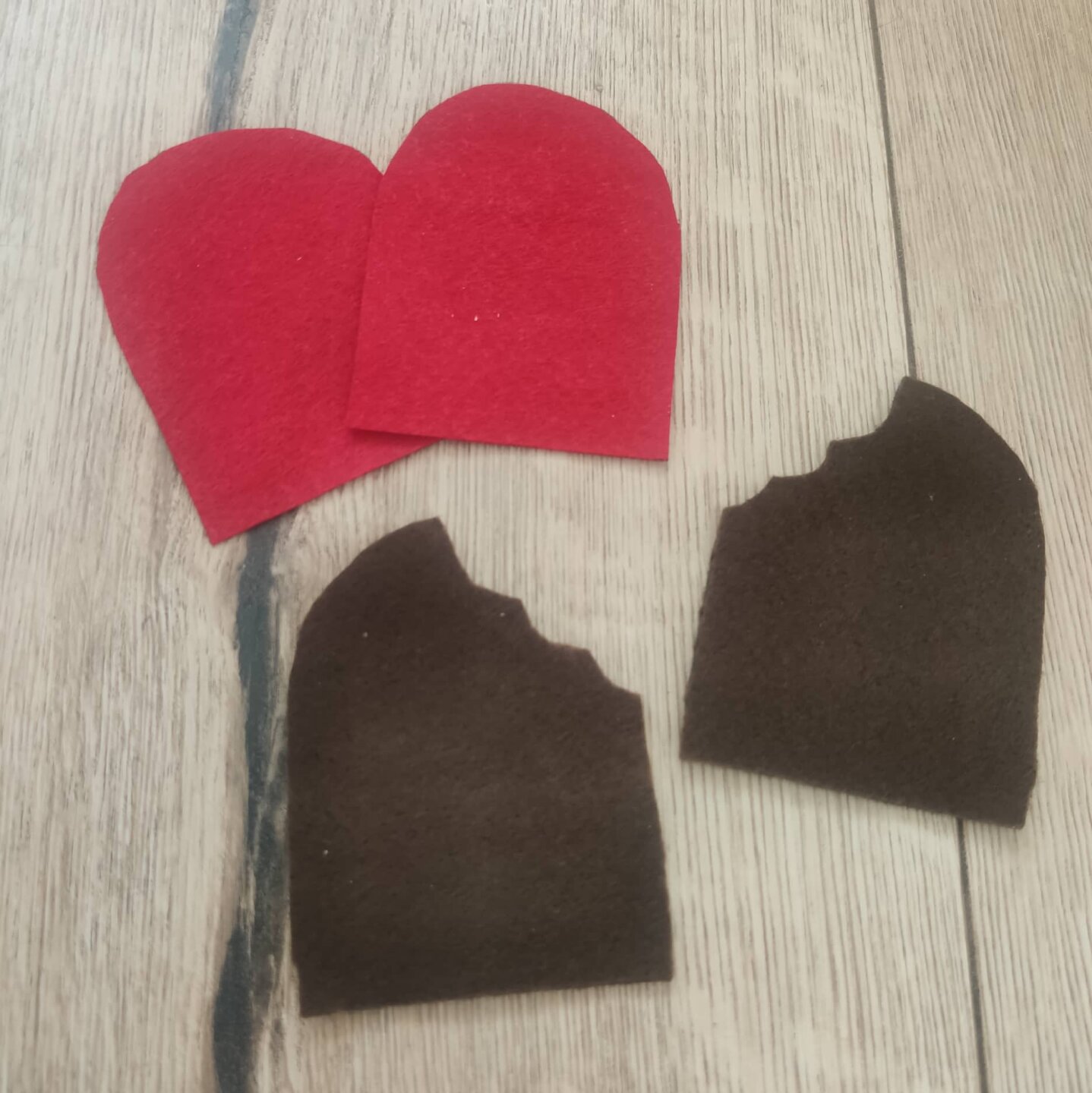 Bild von FIlz in Rot und Braun