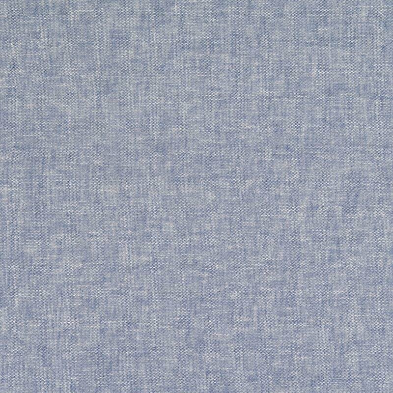 Halbleinen Mischgewebe Blau