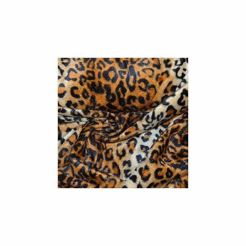 Kunstfellstoff in Leoparden Design