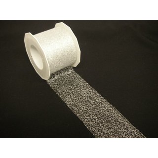 Lurex - Band 72 mm silber