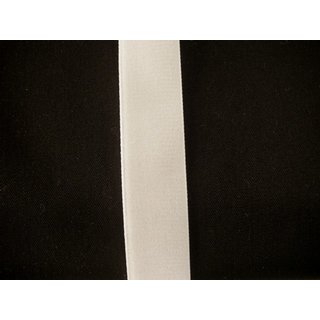 Samtband/ weiß/ 22 mm