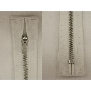 RV geschlossen/ 4 mm Metallprofil silber/ 20 cm/ wei&szlig;