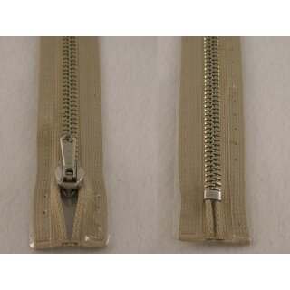 RV geschlossen/ 6 mm Metallprofil silber/ 20 cm/ beige
