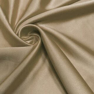 Stretch Satin - Stoff beige