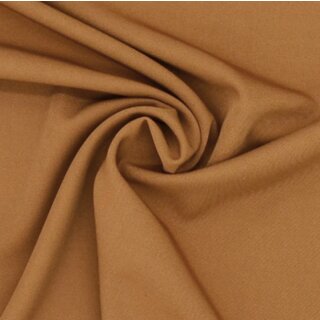 Stretch - Stoff uni caramel