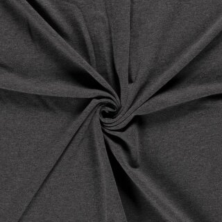 Sweatshirt - Stoff leicht grau meliert