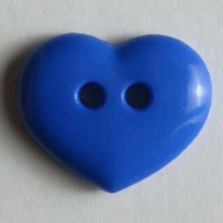 Zweiloch Herz royal blau