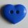 Zweiloch Herz royal blau