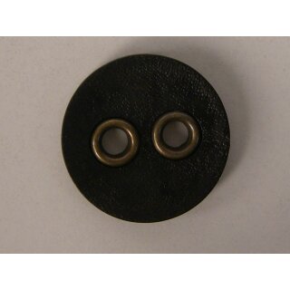 Modeknopf schwarz mit Metallknopfl&ouml;cher