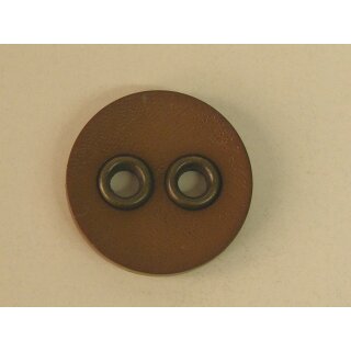 Modeknopf braun mit Metallknopflöcher