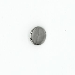 Metallknopf rund glänzend silber