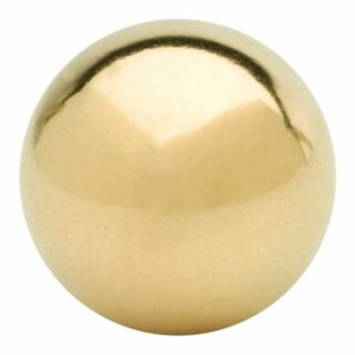 Metallknopf gold Kugel