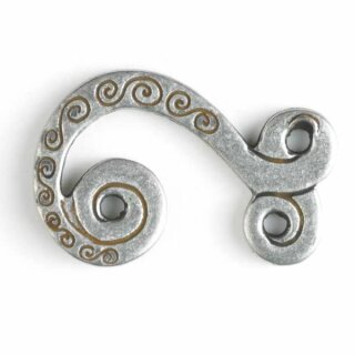 Trachtenkn&ouml;pfe Metall Flechtung 2 altsilber