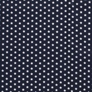 Baumwoll - Stoff Sterne blau/wei&szlig;