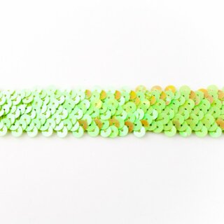 Paillettenborte elastisch breit/ kiwi