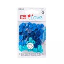 NF-Druckkn&ouml;pfe/ Color Snaps/ Stern/ 1,24 cm/ Mischung Blau