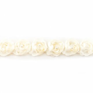 T&uuml;ll - Band Blume Perle creme