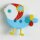 Kinderknopf V&ouml;gelchen blau