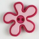 Kinderknopf Bl&uuml;mchen pink