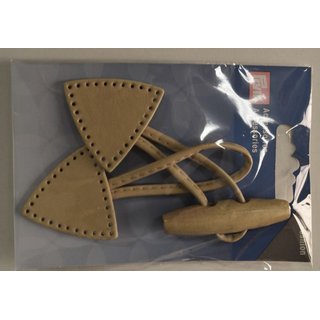 Knebelverschluss/ beige