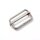 Leiterschnalle 30 mm silber