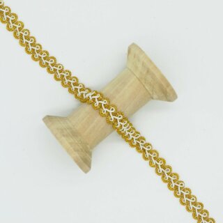 Lurexborte 21 gold/weiß