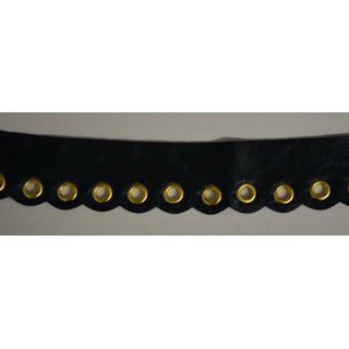 Lederimitatband mit Nieten