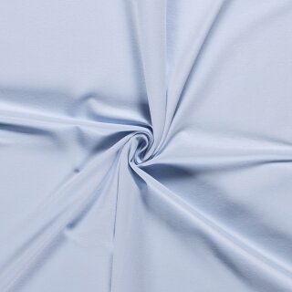 Baumwoll - Elastanjersey pastellblau 240gr/m²