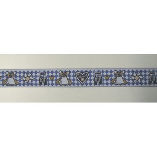 Webband Wiesen blau