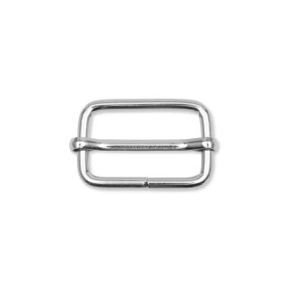 Leiterschnalle 25 mm silber
