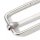 Leiterschnalle 40 mm silber