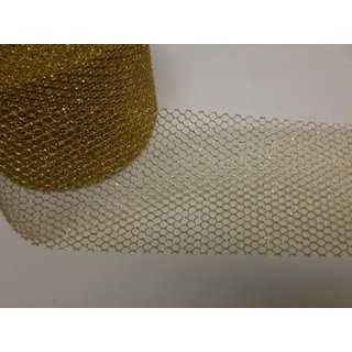 Tüll - Band breit gold