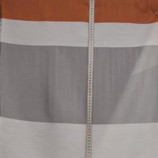 Voile - Stoff HT 29 Streifen terra