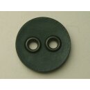 Modeknopf dunkelgrün mit dunklem Knopfloch 23 mm