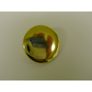Metallknopf rund glänzend gold 20 mm