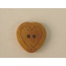 Trachtenknopf Holz Herz 15 mm