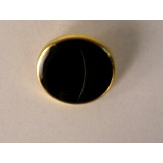 Modeknopf schwarz - gold 1 23 mm