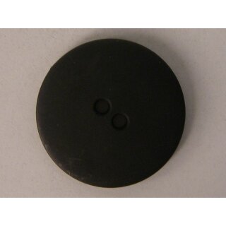 Modeknopf schwarz classic matt groß 34 mm