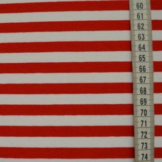 French Terry Streifen rot