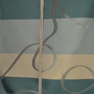 Voile - Stoff HT 35 Kringel petrol