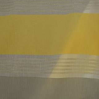 Voile - Stoff HT 33 Streifen gelb
