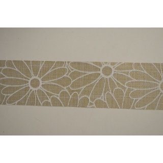 Bastelborte Blume maxi sand