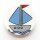 Knopf - Segelboot