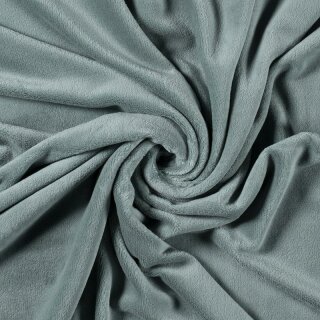 Pl&uuml;schfleece frostgr&uuml;n