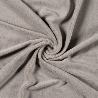 Plüschfleece 390 g/m hellbeige