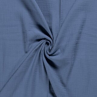 Double Gauze rauchblau