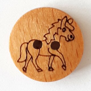 Knopf Holzpferd