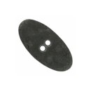Modeknopf schwarz Shabby Oval