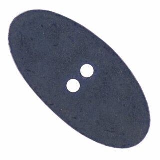 Modeknopf jeansblau Shabby Oval